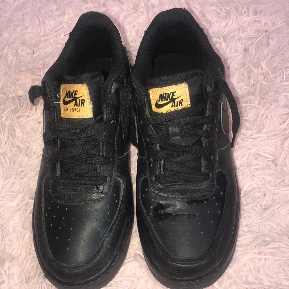 Black Nike Air Force 1s